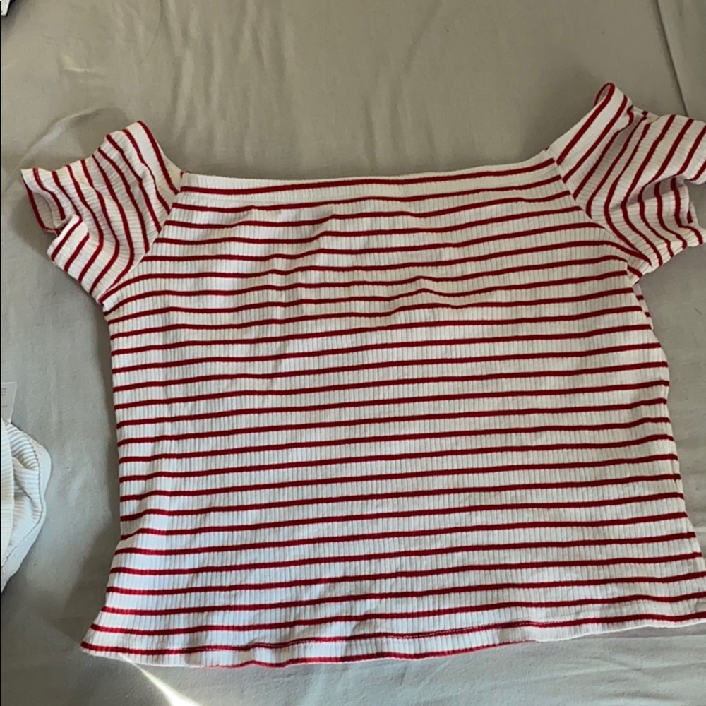 Off the shoulder crop top
